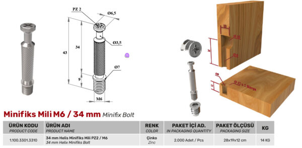 Minifiks Mili M6 / 34 mm - Görsel 2