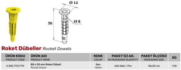 Roket Dübeller - Görsel 2