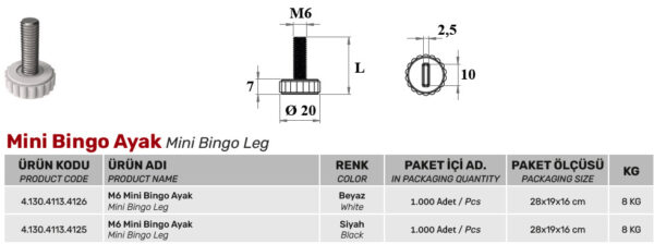 Mini Bingo Ayak - Görsel 2