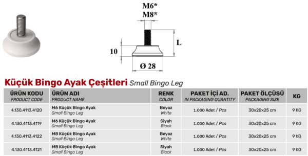 Küçük Bingo Ayak Çeşitleri - Görsel 2